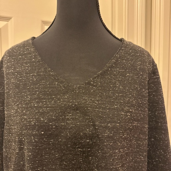 J. Jill Black V-Neck Sweater Textured Knit - Picture 2 of 9